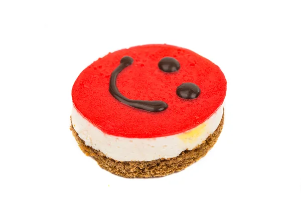 Dessert Smiley cake — Stock Photo, Image