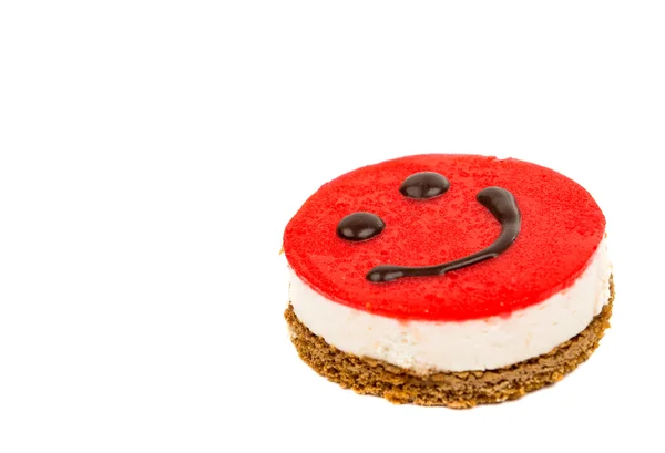 Dessert Smiley cake — Stock Photo, Image