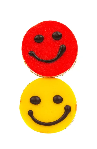 Postre Smiley pastel — Foto de Stock