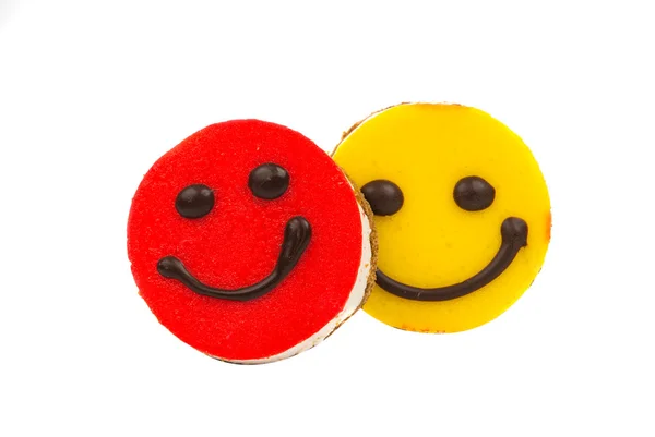 Smiley torta desszert — Stock Fotó