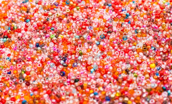 Glass Seed Bead Background — Stock Photo, Image