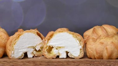 Eklerlerin yakın çekim videosu