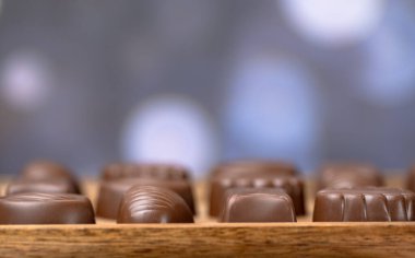 Çikolata karışımının yakın çekimi.