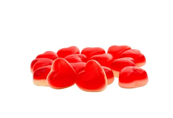 Red jellies hearts Royalty Free Stock Photos