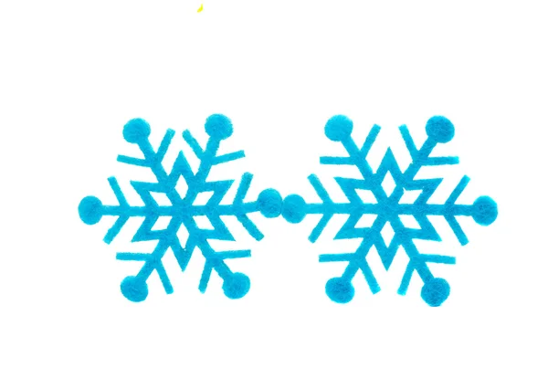 Μπλε snowflake από πίλημα — Φωτογραφία Αρχείου