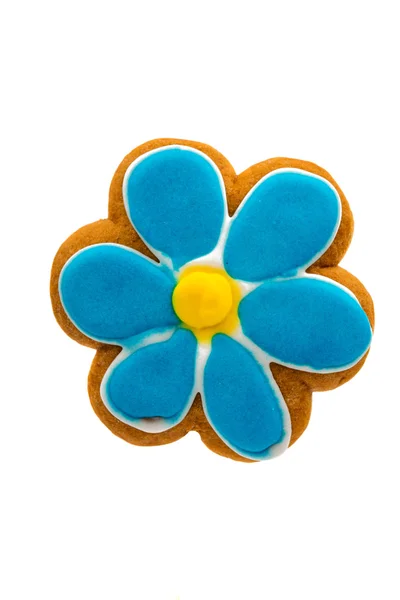 Печенье цветок украшен — стоковое фото