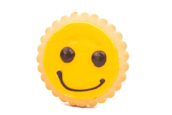 黄色笑脸饼干 — 图库照片