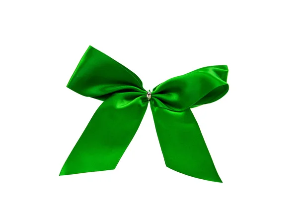 Groene geschenk lint — Stockfoto