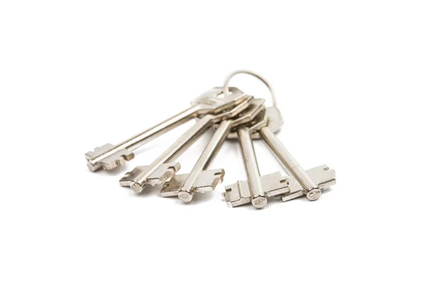 Anodized metal keys — Stock Photo, Image