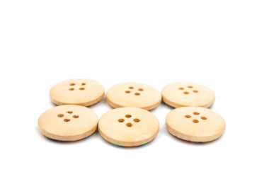wooden buttons for clothes  clipart