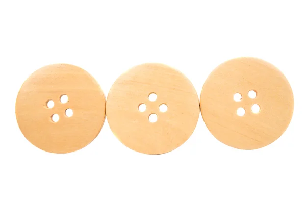 Wooden buttons for clothes — Stock Photo, Image