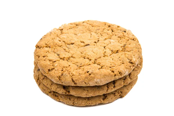 Pilha de biscoitos isolados — Fotografia de Stock