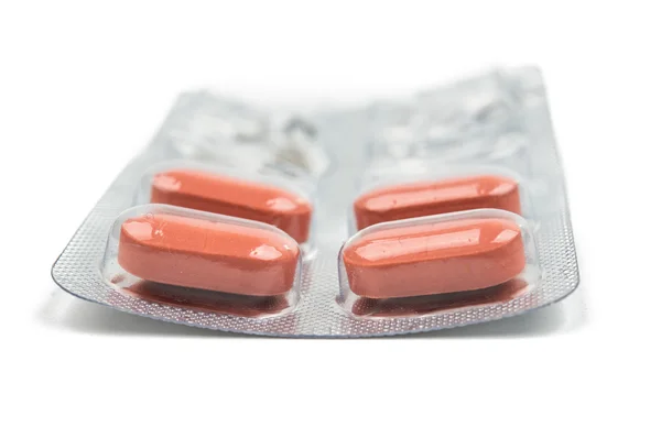Fechar o pacote de pílula — Fotografia de Stock