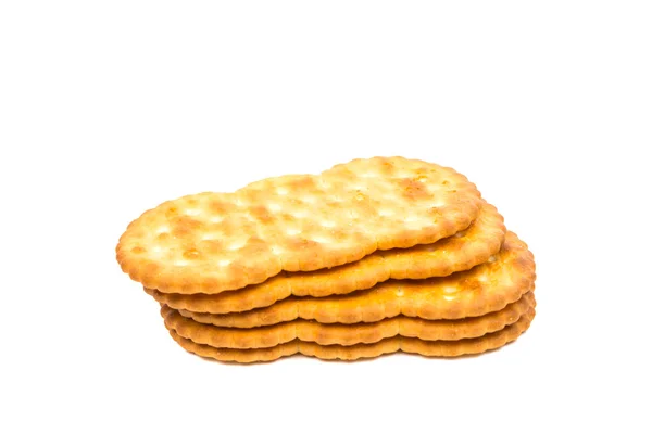 Crackers op een witte achtergrond — Stockfoto