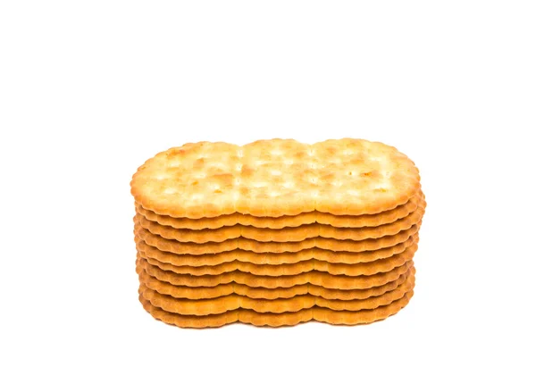 Crackers op een witte achtergrond — Stockfoto