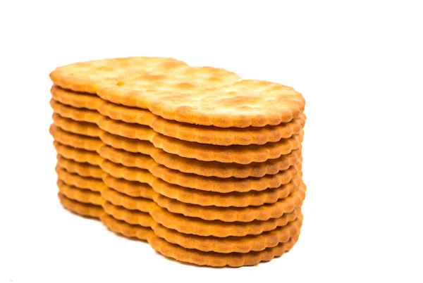 Sušenky na bílém pozadí — Stock fotografie