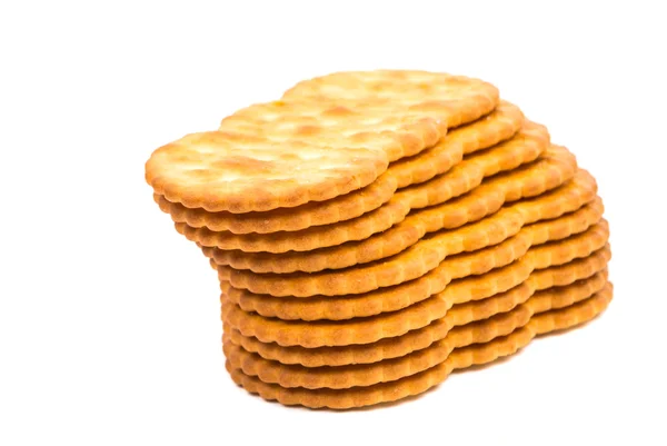 Cracker su sfondo bianco — Foto Stock