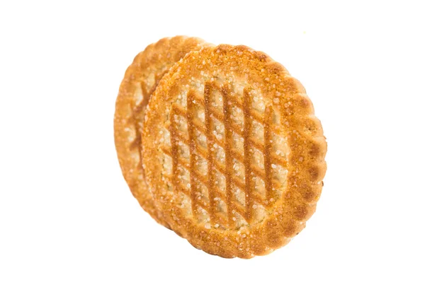 Ronde cookies geïsoleerd — Stockfoto