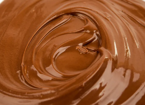 Close-up foto van chocolade stroom — Stockfoto