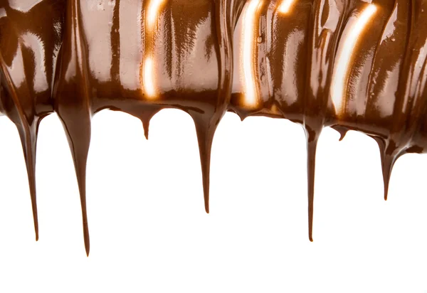 Flusso di cioccolato isolato — Foto Stock