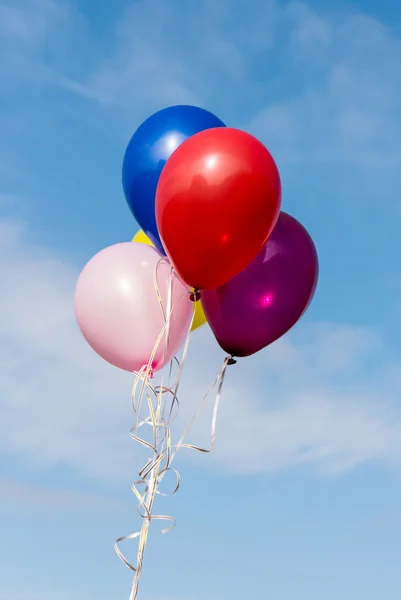 Air färgade ballonger — Stockfoto