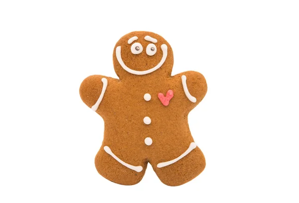 Gingerbread man isolated — Stock Photo, Image