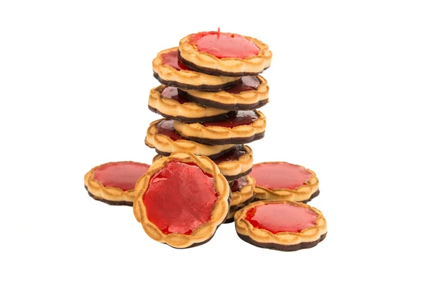 Koekjes met gelei — Stockfoto