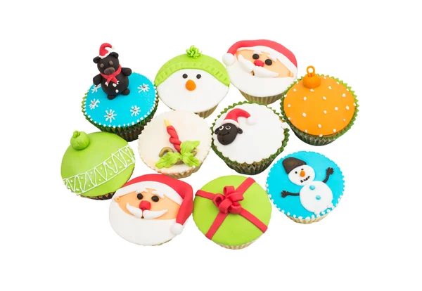 Belos cupcakes festivos — Fotografia de Stock