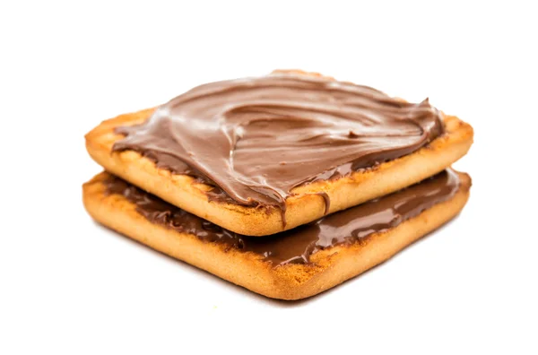 Μπισκότα με γέμιση σοκολάτας — Φωτογραφία Αρχείου
