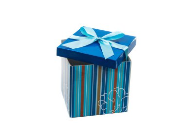 hediye kutusu bir yay ile ambalaj