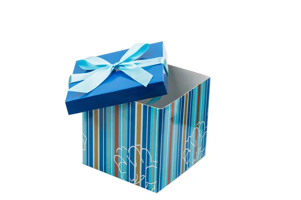 Gift packing box with a bow — Stock Photo, Image