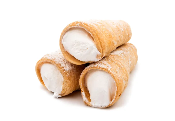 Rolls with cream — Stock Photo, Image