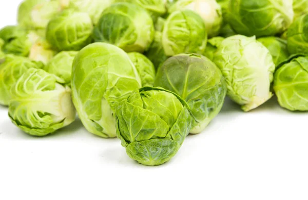 Fresh green Brussel Sprouts. Royalty Free Stock Photos