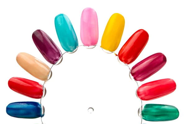 Muestras de esmaltes de uñas — Foto de Stock