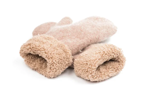 Warm gloves made of wool — Stock Photo, Image