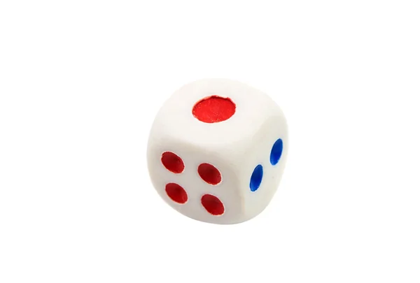 Dice isolated cube — Stock Photo, Image