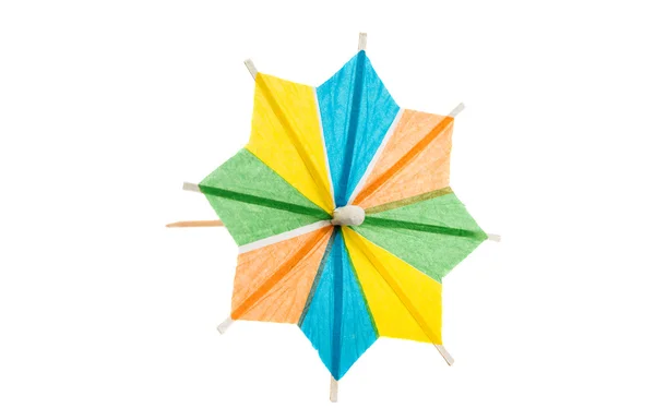 Cocktail umbrellas isolated — Stock Photo, Image