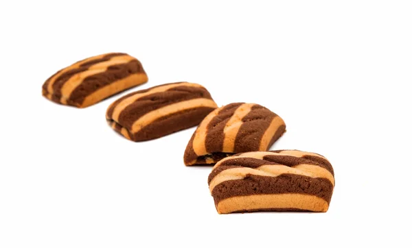 Striped cookies biscuit — Stock Photo, Image