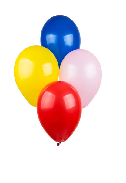 Färgade ballonger isolerade — Stockfoto