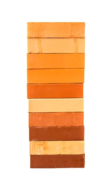 Bricks isolated block — Stock Photo, Image