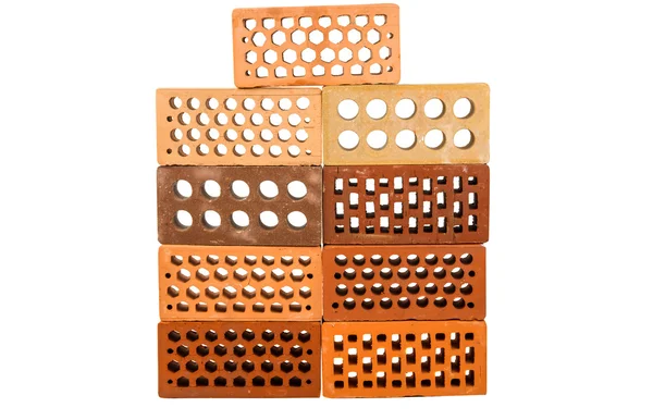 Bricks isolated block — Stock Photo, Image