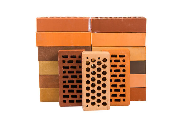 bricks isolated block