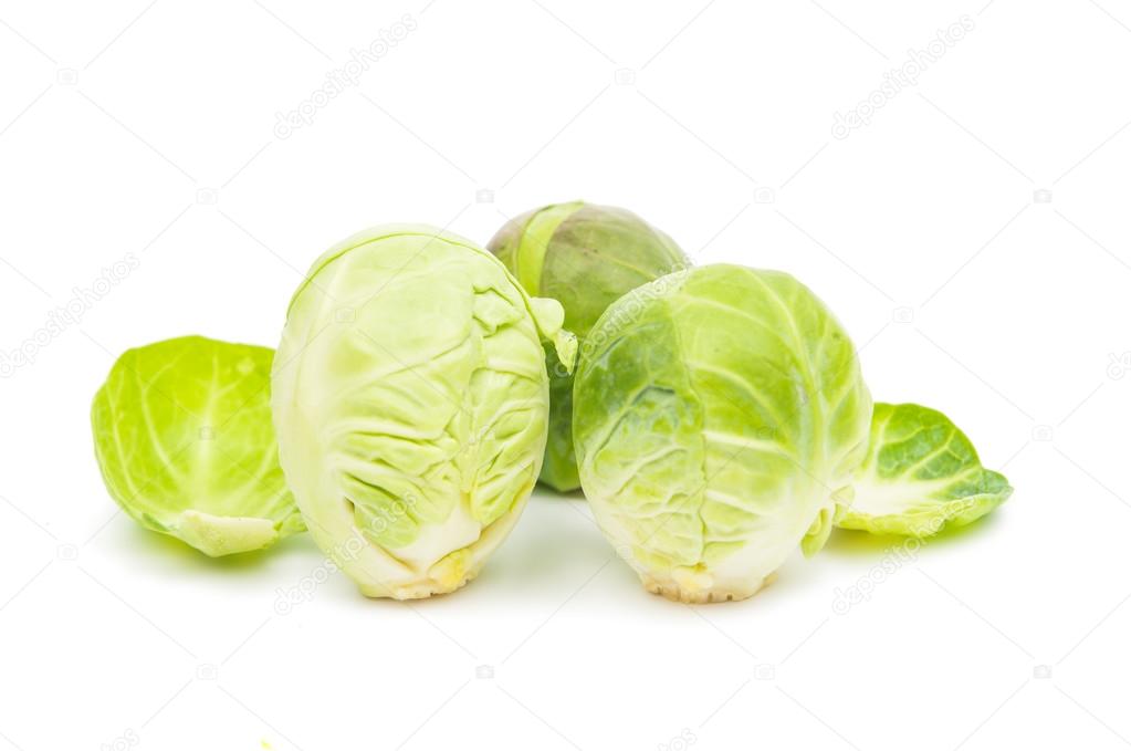 Brussels sprouts isolated 