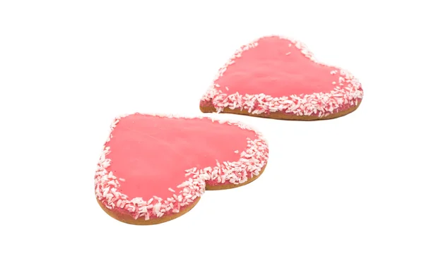 Cookies heart isolated — Stock Photo, Image