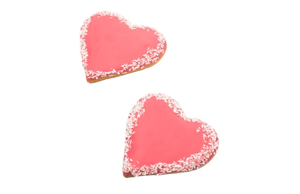 Cookies heart isolated — Stock Photo, Image