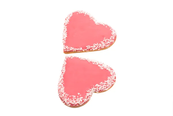 Cookies heart isolated — Stock Photo, Image