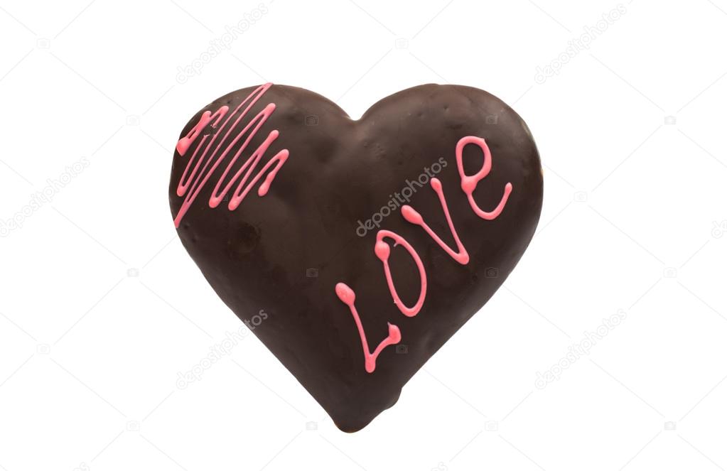 Cookies heart isolated 