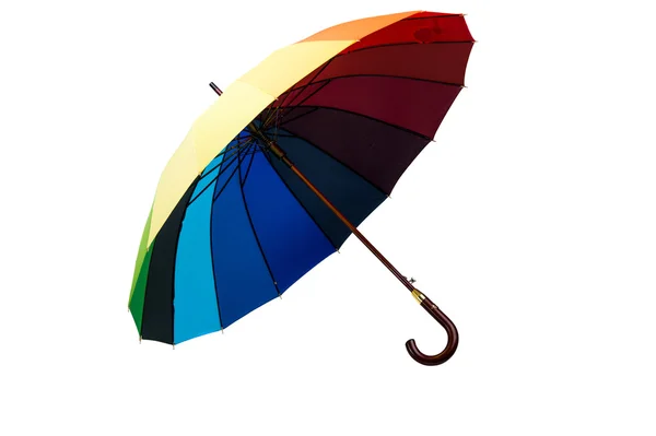 Colored umbrella isolated — Stock Photo, Image