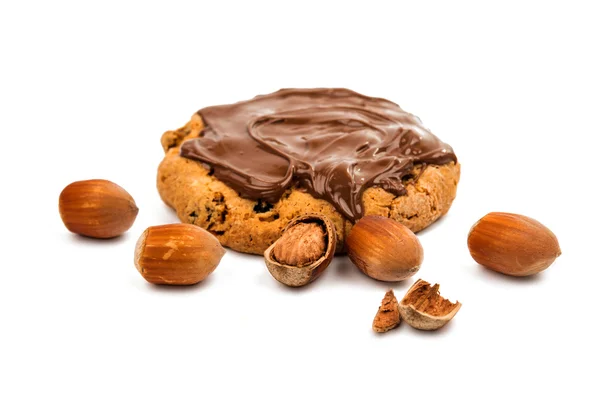 Cookies with chocolate cream — Stock Photo, Image