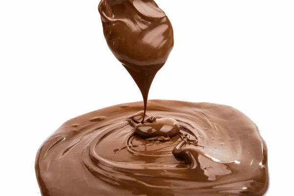 Crema al cioccolato da vicino — Foto Stock